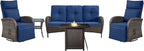 Belord 5 Piece Wicker Patio Furniture Set by Belord