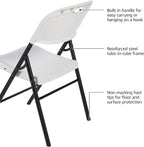 Amazon Basics Sturdy Foldable Plastic Chair, 350-Pound Capacity - Image 5