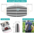 MOSFiATA Camping Hammock 550lb Upgraded Thickened 320G Durable Canvas Fabric - Image 3