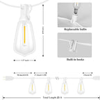 Brightever Outdoor String Light 25 FT, ST38 Patio Lights - Image 2