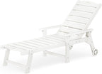LUE BONA Outdoor Chaise Lounge, HDPS Chaise Lounger, 5 Positions Adjustable - Image 8