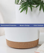 kubvici Indoor Plant Pots Planters 8 inch Plastic Planter - Image 5