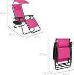 Best Choice Products Folding Zero Gravity Outdoor Recliner Patio Lounge Chair - Image 2