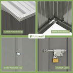Patiowell 10 x 8 FT Outdoor Storage Shed - Image 8