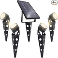 Solar Outdoor Spotlight Legacy 50X 4PK, Garden Landscape Yard Pathway Light by SolarLightMart