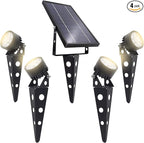 Solar Outdoor Spotlight Legacy 50X 4PK, Garden Landscape Yard Pathway Light by SolarLightMart