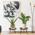 Plant Stand Indoor Outdoor, Wooden plant Stool, Mid Century Plant Stand - Image 6