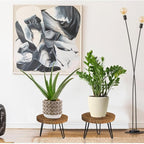Plant Stand Indoor Outdoor Wood Mid Century Plant Stand - Image 6