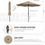 JEAREY 9FT Outdoor Patio Umbrella - Image 7