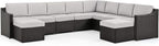 HAPPATIO 10 Piece Patio Conversation Set, All-Weather Patio Furniture Set by HAPPATIO