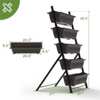 TOREVSIOR 5-Tier Vertical Raised Garden Bed, Vertical Garden Planter - Image 4