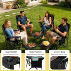FAIR WIND Heavy Duty Camping Chair, Oversized Padded Folding Chair - Image 8