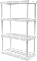 Gracious Living 4 Shelf Knect-A-Shelf Ventilated Light Duty Storage Home by GraciousLiving