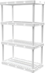 Gracious Living 4 Shelf Knect-A-Shelf Ventilated Light Duty Storage Home by GraciousLiving