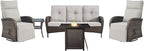 Belord 5 Piece Wicker Patio Furniture Set by Belord