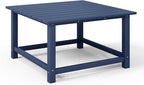 WestinTrends Malibu Low Outdoor HDPE Square Patio Coffee Table - Image 7