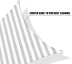 SUNNY GUARD Sun Shade Sail 12'x12'x12' Triangle Grey-White UV Block Sunshade - Image 7