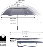 G4Free 47/54/62/68/72 Inch Automatic Open Golf Umbrella Oversize Extra Large - Image 2