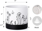 Nihow Ceramic Plant Pot: 6 Inch Planter - Image 2