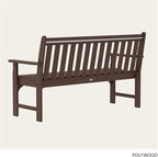 POLYWOOD GNB60MA Vineyard 60" Bench - Image 5