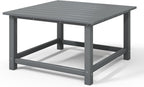 WestinTrends Malibu Low Outdoor HDPE Square Patio Coffee Table - Image 9