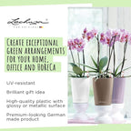 Lechuza MINI-DELTINI Charcoal Metallic, Self-Watering Small Indoor Planter - Image 5