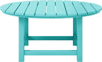 WestinTrends Malibu Low Outdoor HDPE Round Patio Coffee Table - Image 3