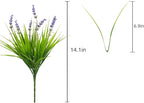 alyptus Artificial Flowers for Outdoors 24 Bundles Fake Monkey Grass Plants - Image 2