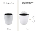 Homend 7 Pack Self Watering Hanging Planters, L Size, Suitable - Image 4