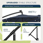 wikiwiki 10ft Solar LED Patio Umbrella - Image 7