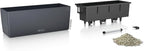 Lechuza BALCONERA Color 50 Slate, Self-Watering Window Box, H7.5 L19.7 W7.5 in - Image 3
