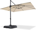 PURPLE LEAF 10' X 13' Patio Umbrella Outdoor Cantilever Rectangle Umbrella - Image 8