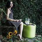 Jaxx Spring Indoor/Outdoor Bean Bag Pouf Ottoman - Image 7