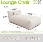 Outdoor Bean Bed Chair Sun Lounger, Outdoor Couch Sofa - Image 2