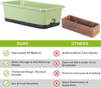 Window Box Planter 6 Pcs, 17 Inches Rectangle Flower Pots - Image 4