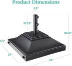 Best Choice Products Fillable Mobile Umbrella Base, Heavy Duty Base, Square - Image 7