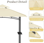Grill Gazebo Replacement Top, 5 * 8 Outdoor BBQ Top Cover, Double Layer BBQ - Image 4