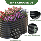 AHEONLAR 3 Pack 4×2×1.5ft Galvanized Raised Garden Beds Outdoor, Sturdy Planter - Image 5