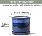 5.8 Inch Plant Pot: Ceramic Planter - Image 2