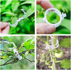 OJYUDD 300 PCS Plant Support Garden Clips, Tomato Vine Clips, Durable Crop - Image 7