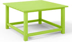 WestinTrends Malibu Low Outdoor HDPE Square Patio Coffee Table - Image 7