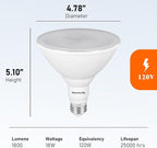 PAR38 LED Flood Light Bulbs Outdoor, Daylight 5000K, Dimmable Weatherproof LED - Image 6