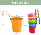 10 Pcs Fence Planters, Railing Planter Flower Pot - Image 3