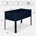 Best Choice Products 48x24x30in Galvanized Raised Garden Bed, Metal Elevated - Image 2