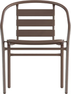 Flash Furniture Lila Bronze Metal Restaurant Stack Chair - Image 10