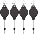 4 Pack Plant Hook Pulley, Retractable Plant Hanger Easy Reach Hanging Flower by Lythor