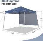 10X10 Pop Up Canopy, Slant Legs Instant Outdoor Canopy Tent - Image 7