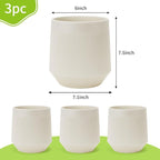 Plant Pots，Set of 3 Plastic Pots - Image 2