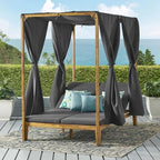 Merax Outdoor Sofa Bed for Patio, Patio Outdoor Canopy Daybed by Merax