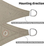 LOVE STORY Rectangle 6'x9' Waterproof Sun Shade Sail Canopy UV Block - Image 3